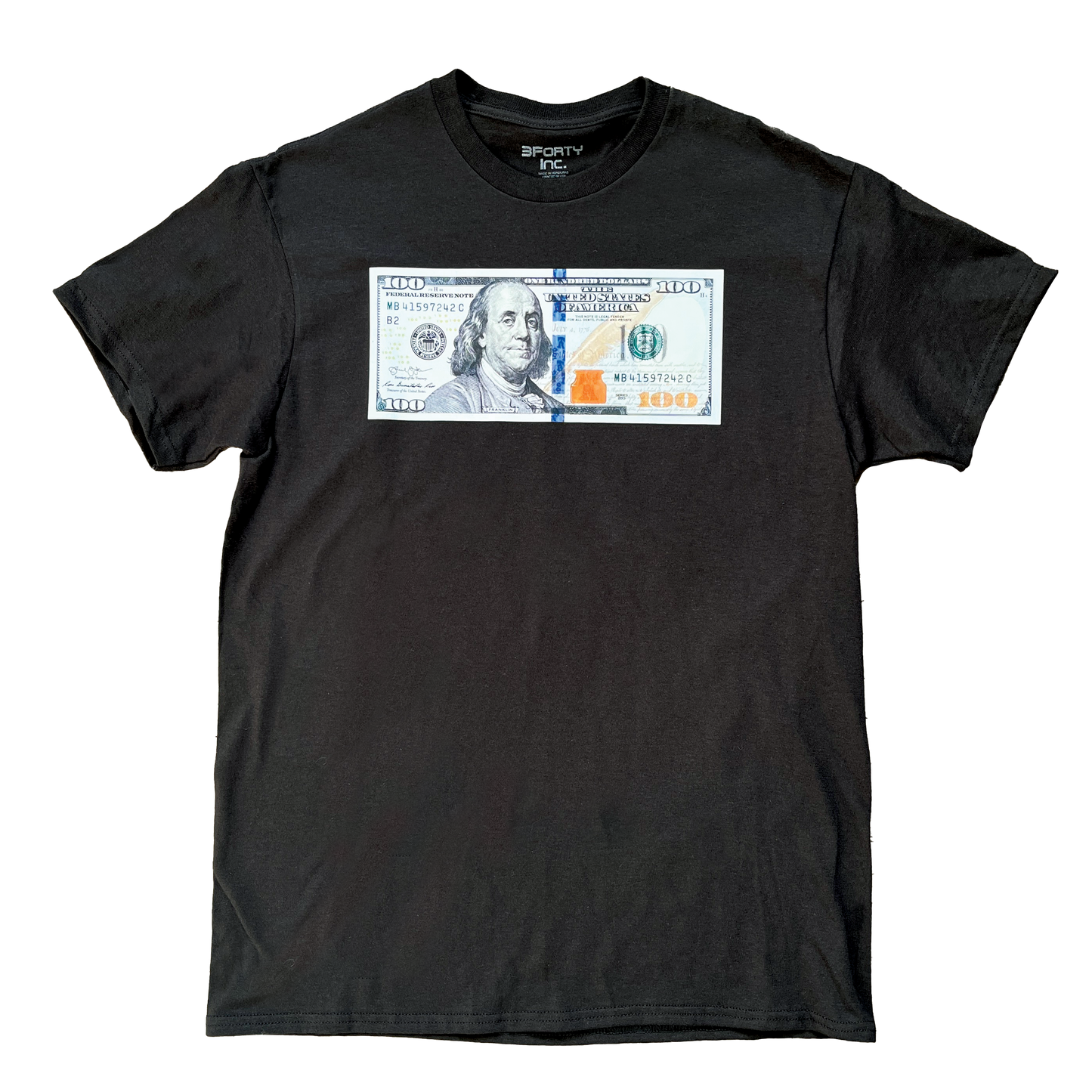 100 DOLLAR BANKNOTE DIGITAL TEE