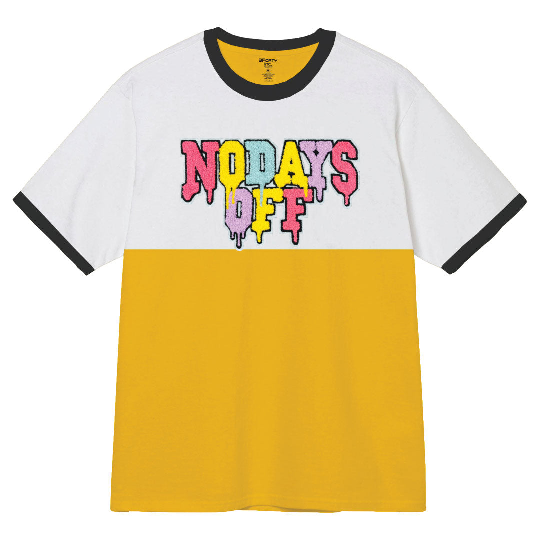 NO DAYS OFF TWO TONE TEE