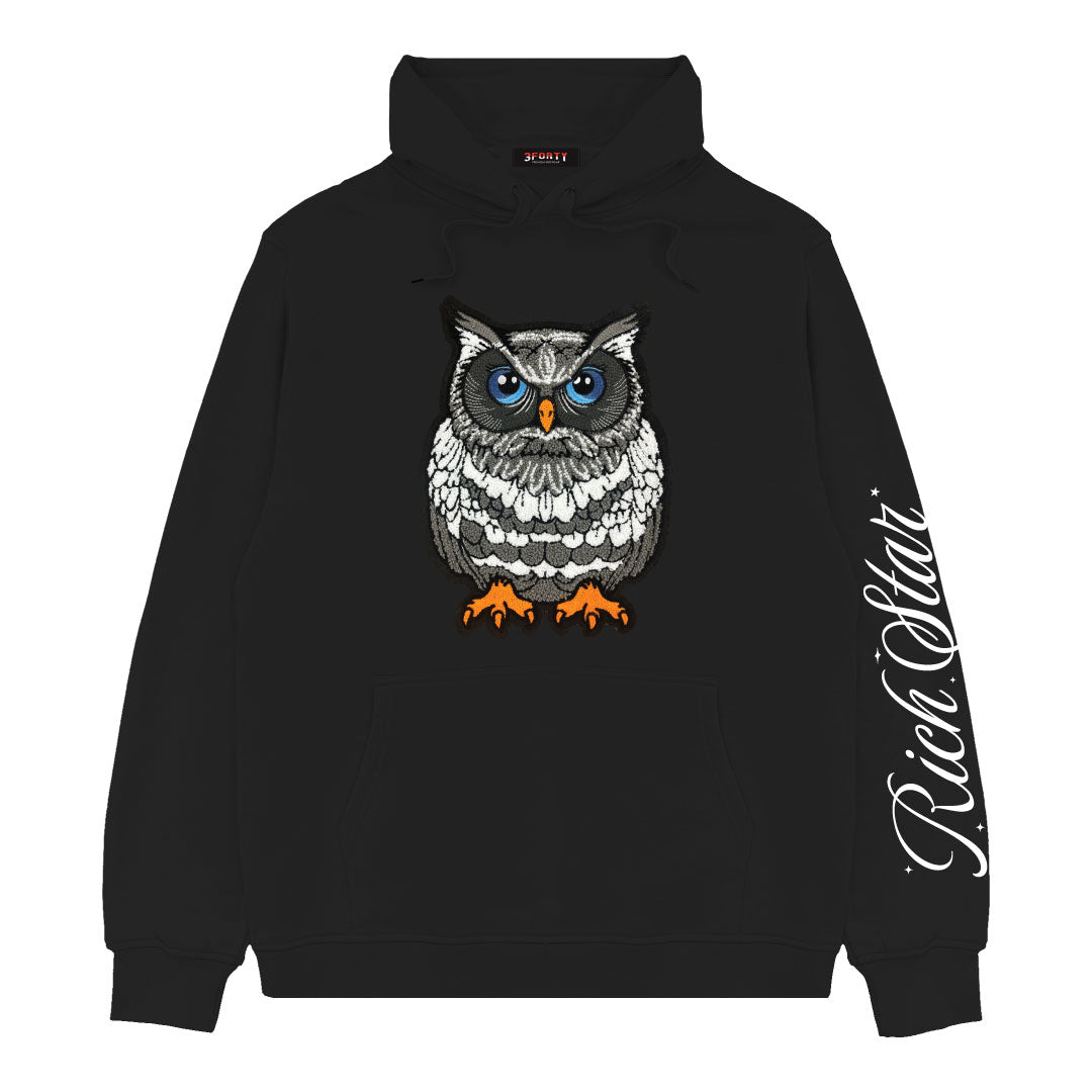 RICH STAR CHENILLE/PRINT HOODIE