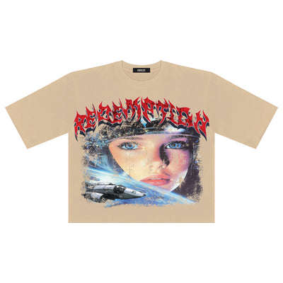 REDEMPTION DIGITAL OVERSIZED CROP TEE