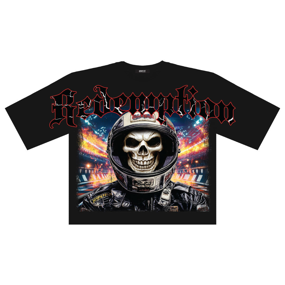 REDEMPTION OVERSIZED DIGITAL CROP TEE