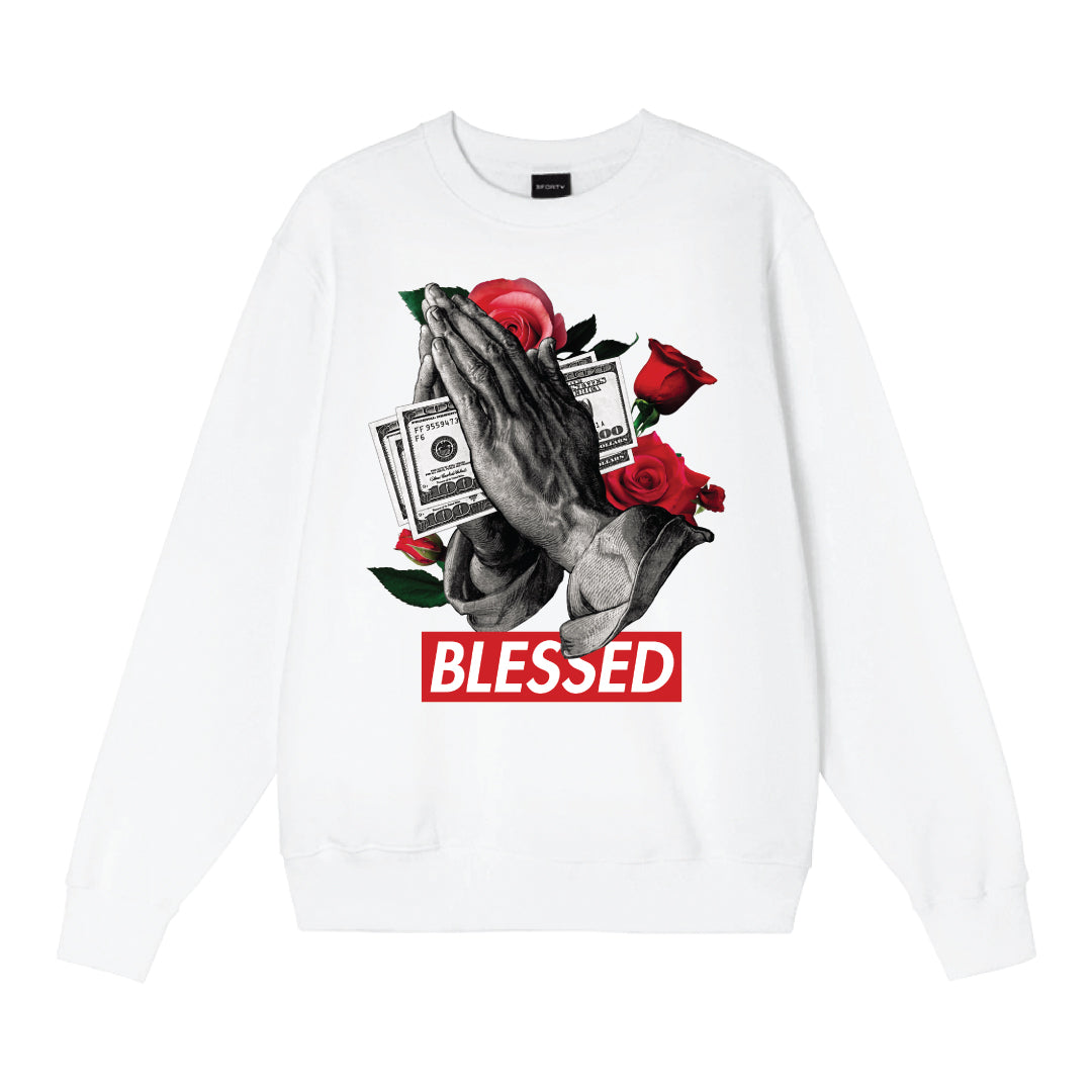 PRAYER HANDS CREWNECK