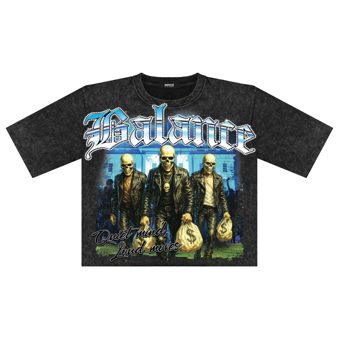 BALANCE OVERSIZED DIGITAL CROP TEE