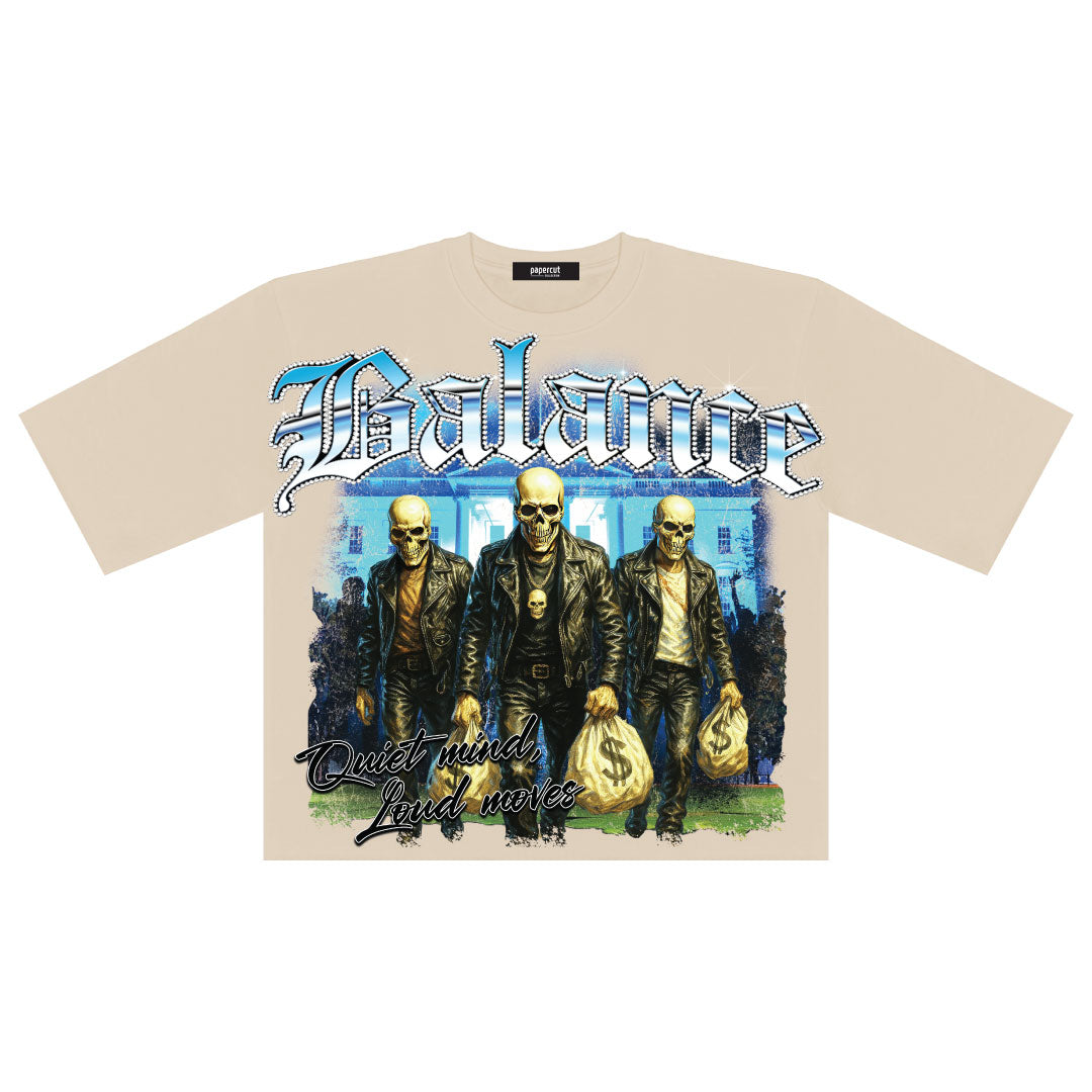 BALANCE OVERSIZED DIGITAL CROP TEE