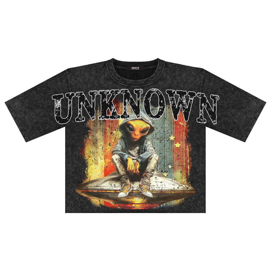 UNKNOWN OVERSIZED DIGITAL CROP TEE