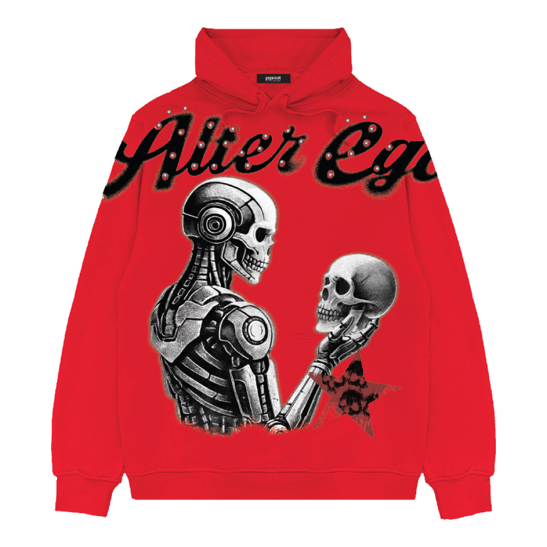 ALTER EGO RHINESTONE/DIGITAL HOODIE