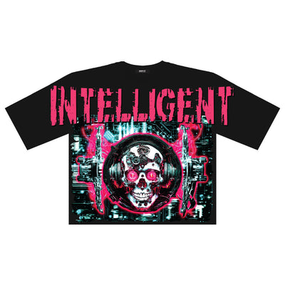 INTELLIGENT OVERSIZED DIGITAL CROP TEE