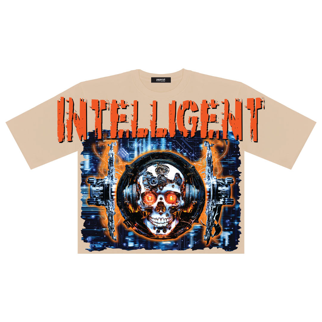 INTELLIGENT OVERSIZED DIGITAL CROP TEE