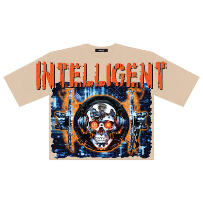 INTELLIGENT OVERSIZED DIGITAL CROP TEE