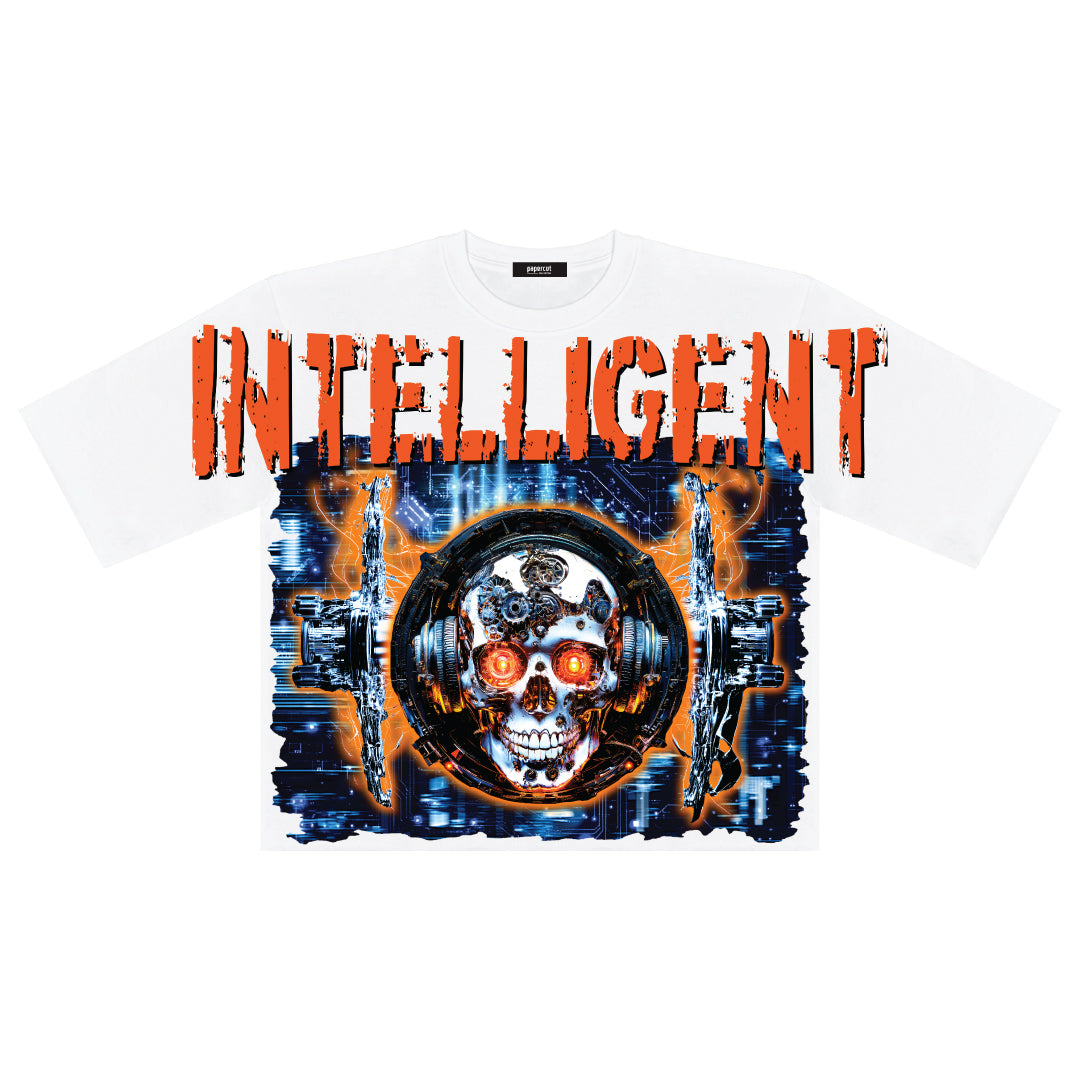 INTELLIGENT OVERSIZED DIGITAL CROP TEE