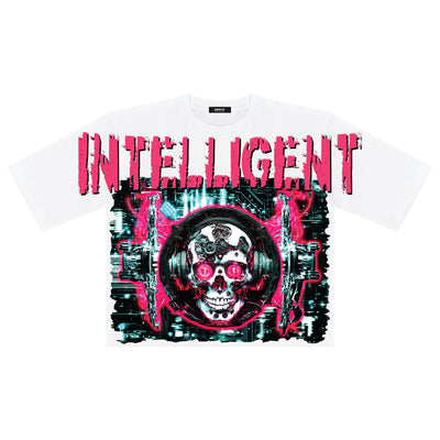 INTELLIGENT OVERSIZED DIGITAL CROP TEE