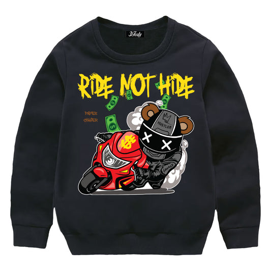BOYS YOUTH RIDE NOT HIDE CREW