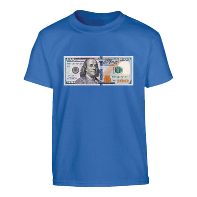 BOYS 100 DOLLAR BILL DIGITAL TEE