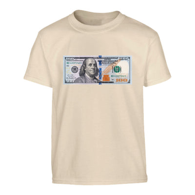 BOYS 100 DOLLAR BILL DIGITAL TEE
