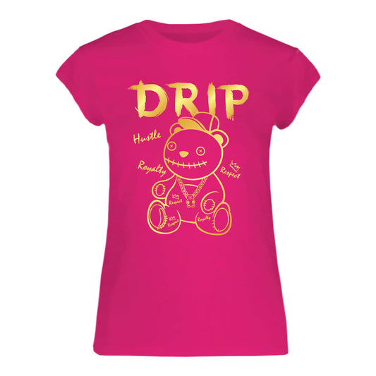 JR DRIP BEAR FOIL TEE