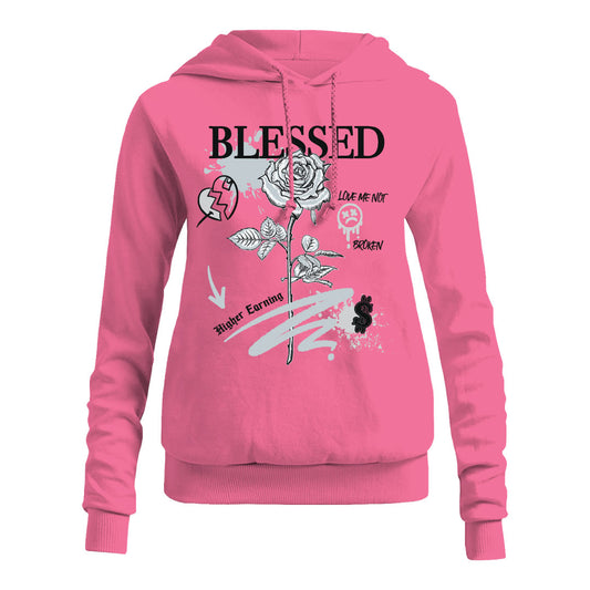 JR BLESSED ROSE HOODIE