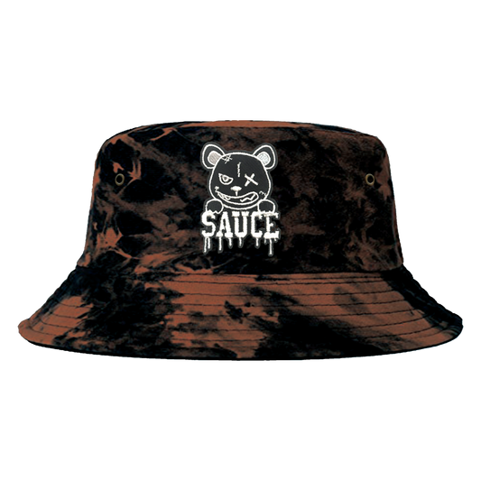 Sauce Bear Bleached Bucket Hat