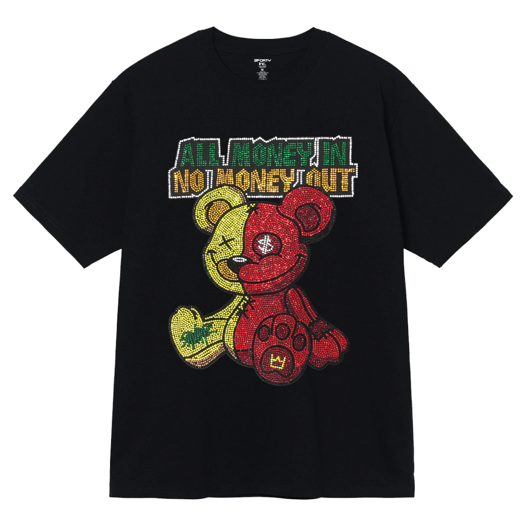ALL MONEY IN RHINSTONE TEE