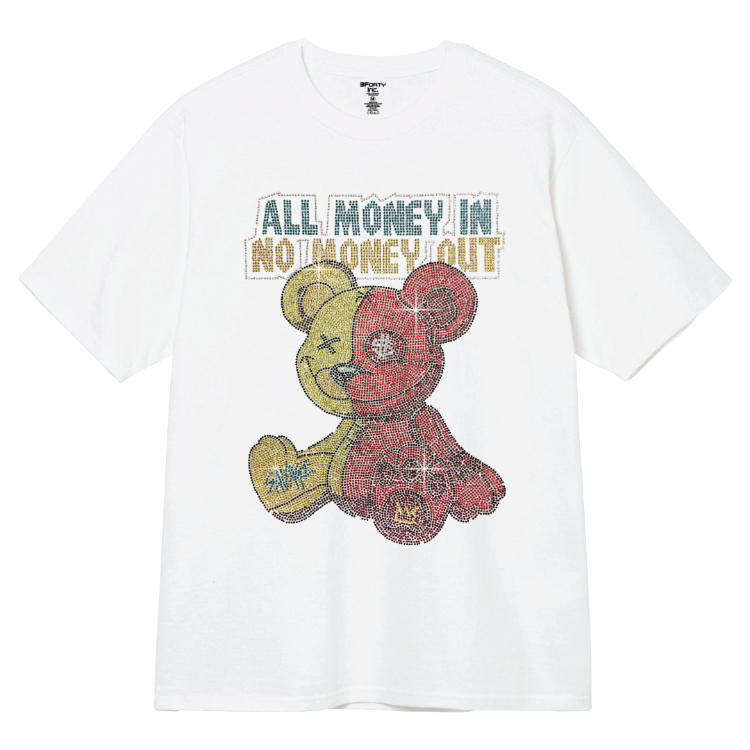ALL MONEY IN RHINSTONE TEE