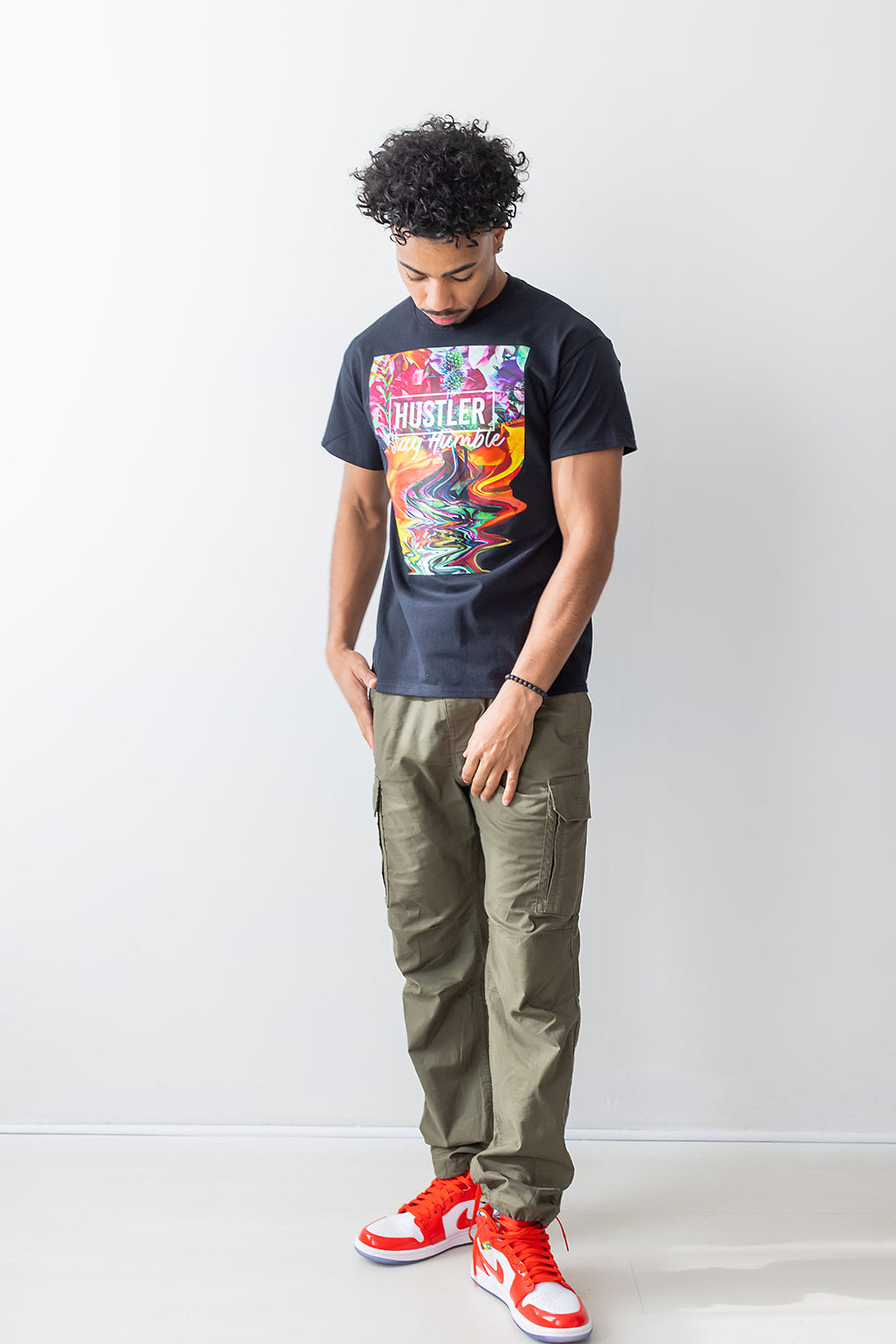 HUSTLER STAY HUMBLE DIGITAL TEE