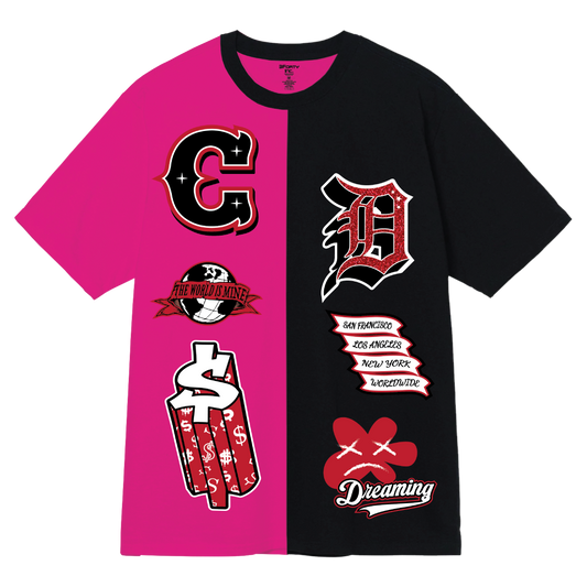 Varsity Split Tee C/D
